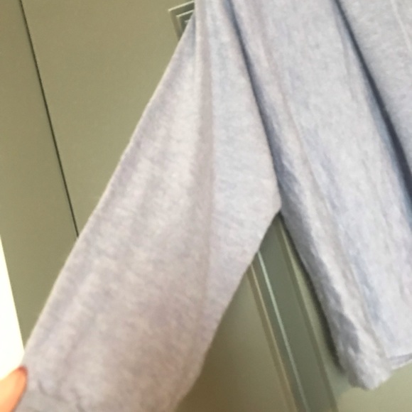 Eileen Fisher Blue Wool Cropped Cardigan - Picture 3 of 5